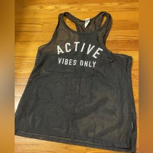 Cute mesh workout tank